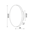 ΕΠΙΤ Φ/Σ LED 15W 3000Κ ΑΠΟΧΡ.ΤΣΙΜΕΝΤΟΥ MDF ΚΥΚΛΟΣ Φ30ΧΗ3,6CM ECLIPSE - ledmania.gr