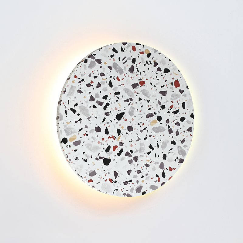 ΕΠΙΤOIXO Φ/Σ LED 15W 3000Κ 1200LM TERRAZZO MDF ΚΥΚΛΟΣ Φ30ΧΗ3,6CM ECLIPSE - ledmania.gr