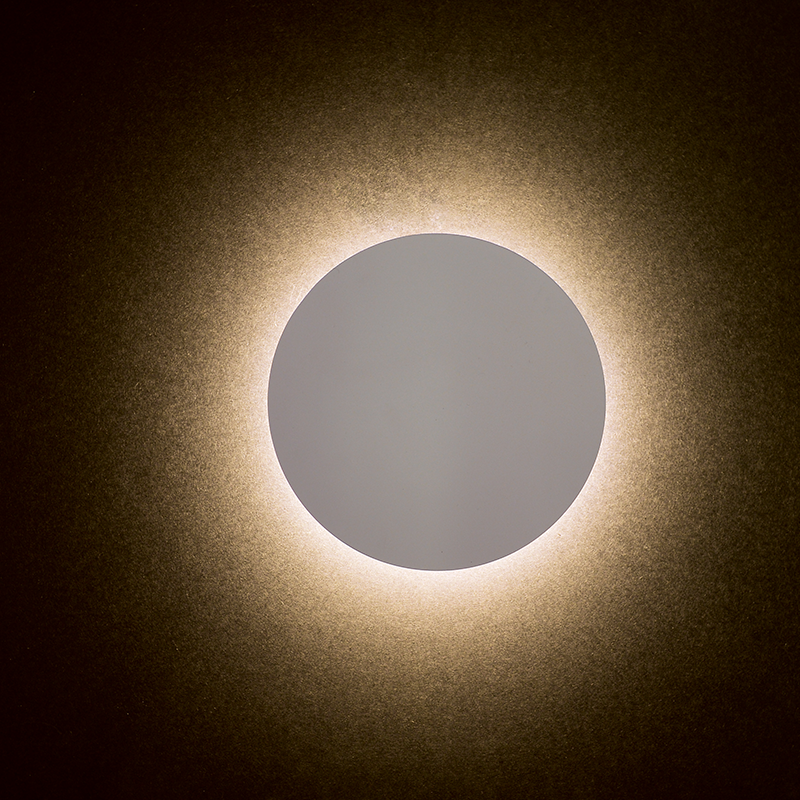 ΕΠΙΤΟΙΧΟ Φ/Σ LED 15W 3000Κ ΛΕΥΚΟ MDF ΚΥΚΛΟΣ Φ30ΧΗ3,6CM ECLIPSE - ledmania.gr