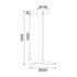 ^ΚΡΕΜΑΣΤΟ Φ/Σ LED 5W 3000K 400LM NINFEA ΟΡΕΙΧΑΛΚΟ ΜΕΤ/ΚΟ IP20 D22XH160CM - ledmania.gr