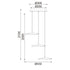 ΚΡΕΜΑΣΤΟ Φ/Σ LED 15W 3000K 1050LM NINFEA ΟΡΕΙΧΑΛΚΟ ΜΕΤ/ΚΟ IP20 D43XH210CM - ledmania.gr