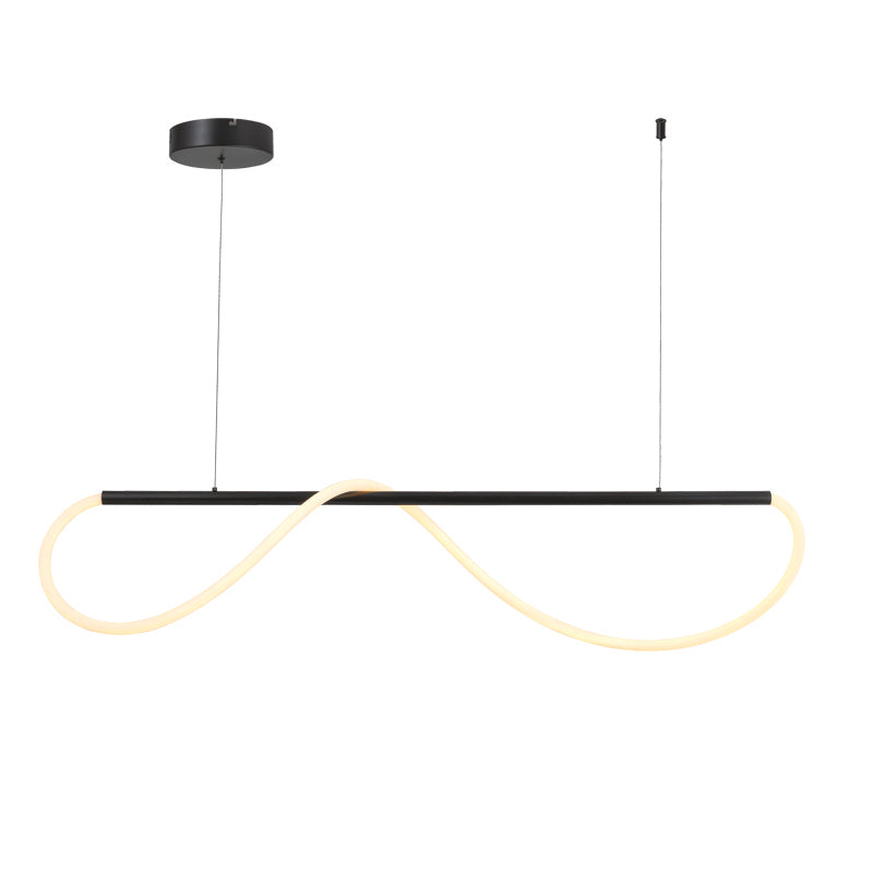 ΚΡΕΜΑΣΤΟ Φ/Σ LED 36W 3000K 2000LM KYMA ΜΑΥΡΟ ΜΕΤ/ΚΟ IP20 120Χ6XΗ215CM - ledmania.gr