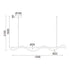ΚΡΕΜΑΣΤΟ Φ/Σ LED 36W 3000K 2000LM KYMA ΜΑΥΡΟ ΜΕΤ/ΚΟ IP20 120Χ6XΗ215CM - ledmania.gr