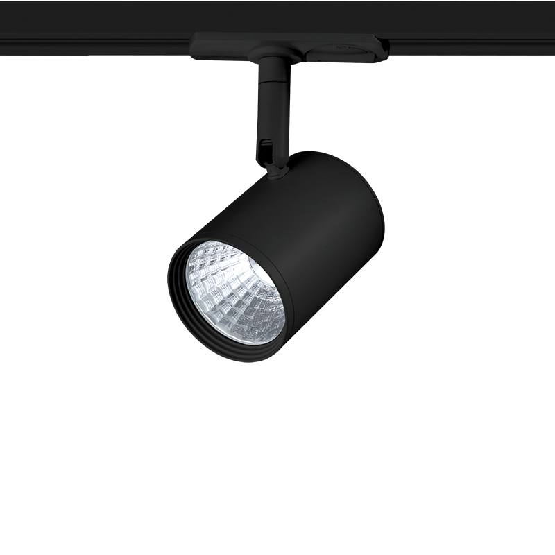 BLACK LED TRACK LIGHT 7W 3000K 2WIRES 24° 700LM 230V Ra80 - ledmania.gr