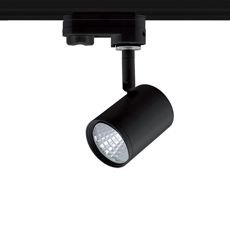 BLACK LED TRACK LIGHT 7W 4000K 4WIRES 24° 760LM 230V Ra80 - ledmania.gr