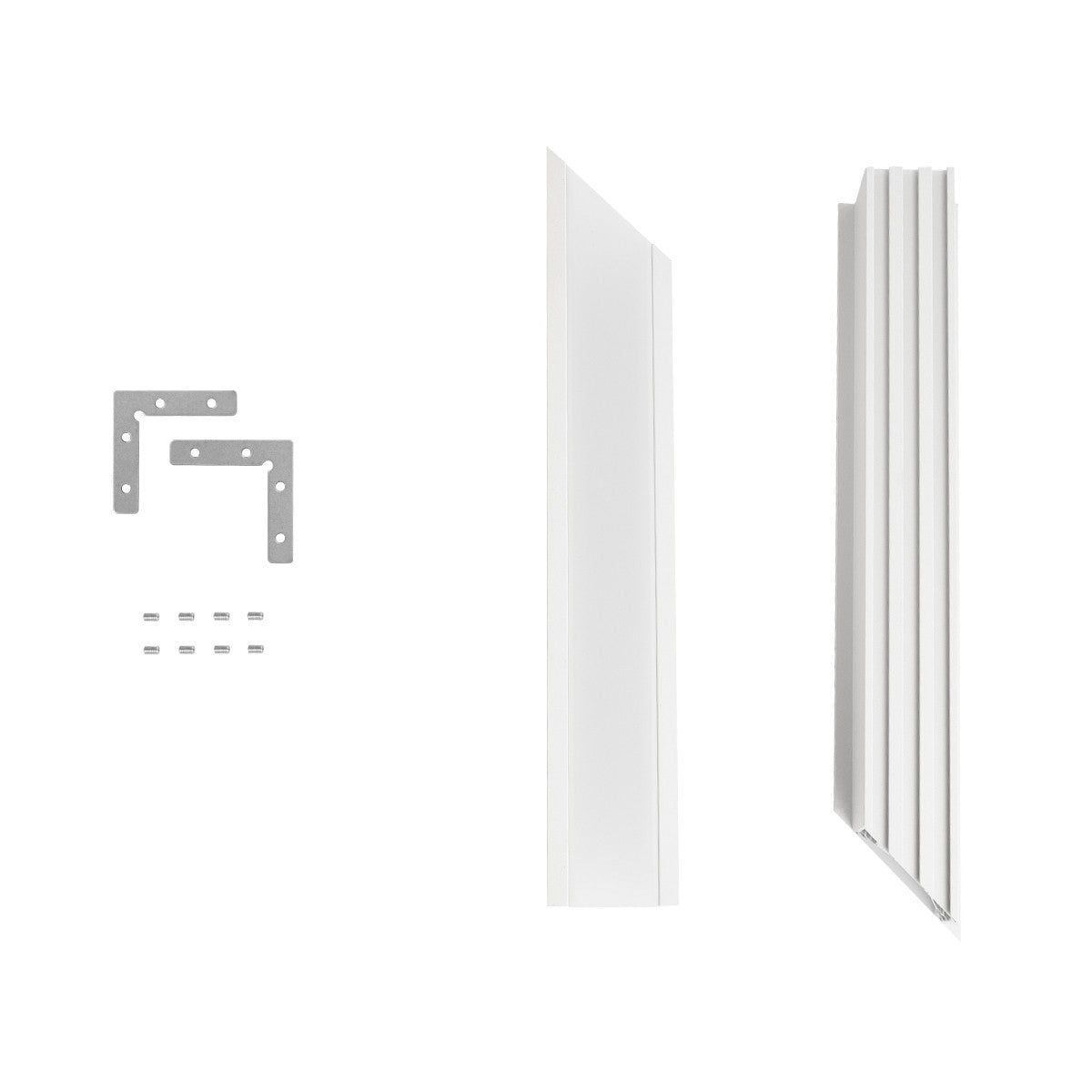 GLOBOSTAR® ALP-CORNER-SIDE90 RECESSA 61788 Χωνευτό Προφίλ Αλουμινίου Γωνία με Λευκό Γαλακτερό Πατητό Κάλυμμα για Ταινίες LED IP20 - Λευκό Ματ - Μ30 x Π3.5 x Υ4cm - ledmania.gr