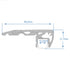 GLOBOSTAR® ALP-STEP-GRIP STAIR 70841-2M Επιφανειακό Προφίλ Αλουμινίου Ειδικό για Φωτισμό Σκαλοπατιού με Λευκό Γαλακτερό Πατητό Κάλυμμα για Ταινίες LED IP20 - Μαύρο & Λευκό - Μ200 x Π6 x Υ2.1cm - ledmania.gr