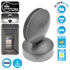 GLOBOSTAR® ZERODA 93066 Μοντέρνο Φωτιστικό Τοίχου - Απλίκα LED 9W 1440lm 1° AC 220-240V IP44 Ψυχρό Λευκό 6000K - CREE XPE Chip & TÜV SÜD Driver - Ασημί - Μ12 x Π11 x Υ17cm - 5 Χρόνια Εγγύηση
