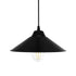 GLOBOSTAR® FONTE 203-0080 Μοντέρνο Κρεμαστό Φωτιστικό Οροφής με Ντουί 1 x E27 AC 220-240V IP20 - Μαύρο - Μ25.5 x Π25.5 x Υ10cm - ledmania.gr