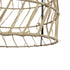 GLOBOSTAR® NETI 205-0025 Boho Κρεμαστό Φωτιστικό Οροφής με Ντουί 1 x E27 AC 220-240V IP20 - Μπεζ - M35 x Π35 x Υ63cm - ledmania.gr
