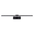 GLOBOSTAR® ELLIS 60444 Μοντέρνο Φωτιστικό Τοίχου - Απλίκα Καθρέπτη Μπάνιου LED 12W 1400lm 120° AC 220-240V IP44 Φυσικό Λευκό 4500K - Lumileds SMD Chip & TÜV SÜD Driver - Μαύρο Ματ - Μ60 x Π16 x Υ6cm - 3 Χρόνια Εγγύηση - ledmania.gr