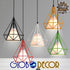 GLOBOSTAR® KAIRI 01618 Μοντέρνο Κρεμαστό Φωτιστικό Οροφής με Ντουί 1 x E27 AC 220-240V IP20 - Μαύρο & Λευκό - Μ38 x Π38 x Υ39cm - ledmania.gr
