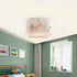 GloboStar® GIRAFFE 204-0007 Παιδικό Κρεμαστό Φωτιστικό Φιγούρα Μονόφωτο 1 x E27 IP20 Λευκό Ύφασμα - Μ30 x Π30 x Υ70cm - ledmania.gr