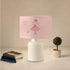 GloboStar® BALLERINA 204-0029 Παιδικό Eπιτραπέζιο Φωτιστικό Πορτατίφ Μονόφωτο 1 x E27 IP20 Πολύχρωμο Ύφασμα με Λευκό Πλαστικό - Μ24 x Π24 x Υ32cm - ledmania.gr