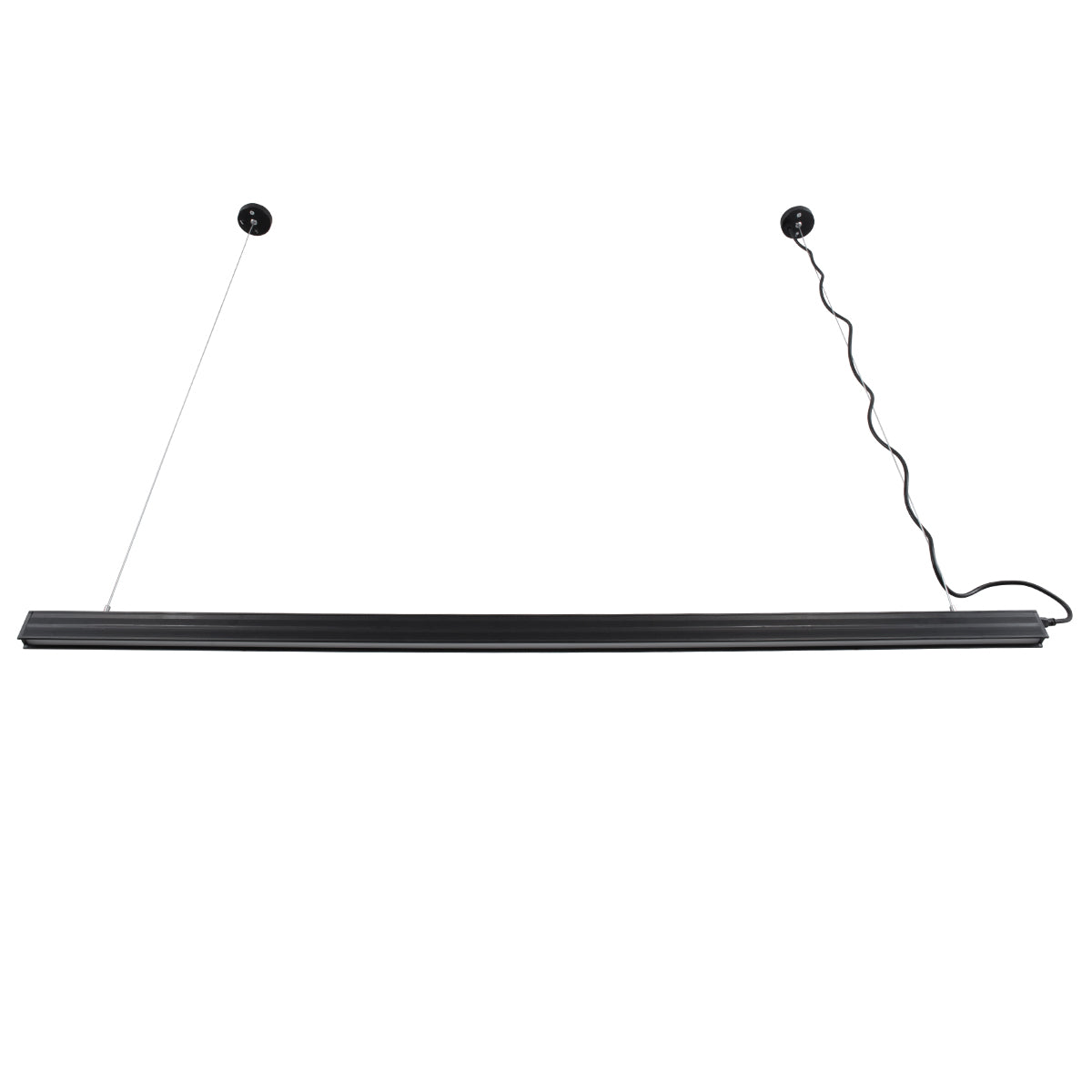 GloboStar® OFFICE 61023-P Γραμμικό Κρεμαστό Φωτιστικό Linear LED 18W 2230lm 120° AC 220-240V Μ120 x Π2 x Υ4cm Ψυχρό Λευκό 6000K - Μαύρο - 3 Years Warranty