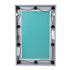GloboStar® MAKEUP MIRROR-60x90-3 Μοντέρνος Καθρέπτης Μακιγιάζ με Πλαίσιο Φυσικού Ξύλου με Διακόπτη On/Off 10 x E27 AC220-240V - Μ60 x Π7 x Υ90cm - Γκρι Τσιμέντου - ledmania.gr