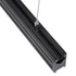 GloboStar® MARKET 61020-P Γραμμικό Κρεμαστό Φωτιστικό Linear LED 18W 2230lm 60° AC 220-240V Μ120 x Π2 x Υ4cm Ψυχρό Λευκό 6000K - Μαύρο - 3 Years Warranty - ledmania.gr