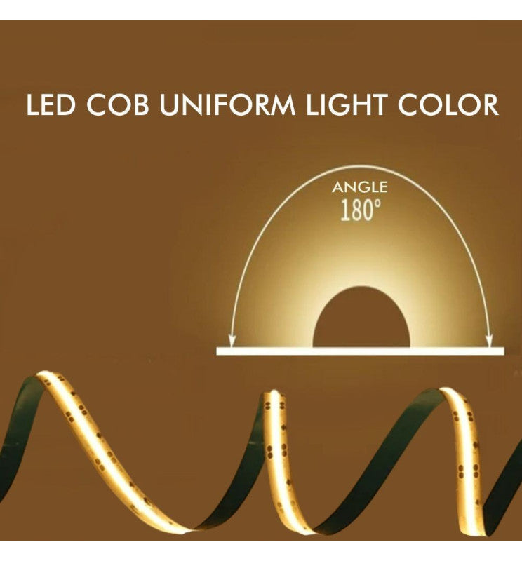 Ταινία Led 220V-240V AC Bridgelux cob 10W/m 3000K 330Led/m-(Τιμή μέτρου)