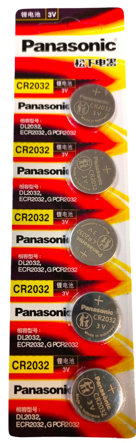 PANASONIC LITHIUM CR-2032 5BL-τεμ.5 - ledmania.gr