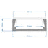 GLOBOSTAR® ALP-LINEAR ALIENA 70809-2M Επιφανειακό Προφίλ Αλουμινίου με Λευκό Γαλακτερό Πατητό Κάλυμμα για Ταινίες LED IP20 - Ασημί & Λευκό - Μ200 x Π2.4 x Υ1.1cm - Πακέτο 5 Τεμαχίων