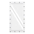 GloboStar® MAKEUP MIRROR-160x80-4 Μοντέρνος Καθρέπτης Μακιγιάζ με Πλαίσιο Φυσικού Ξύλου με Διακόπτη On/Off 20 x E27 AC220-240V - Μ80 x Π7 x Υ160cm - Λευκή Λάκα - ledmania.gr