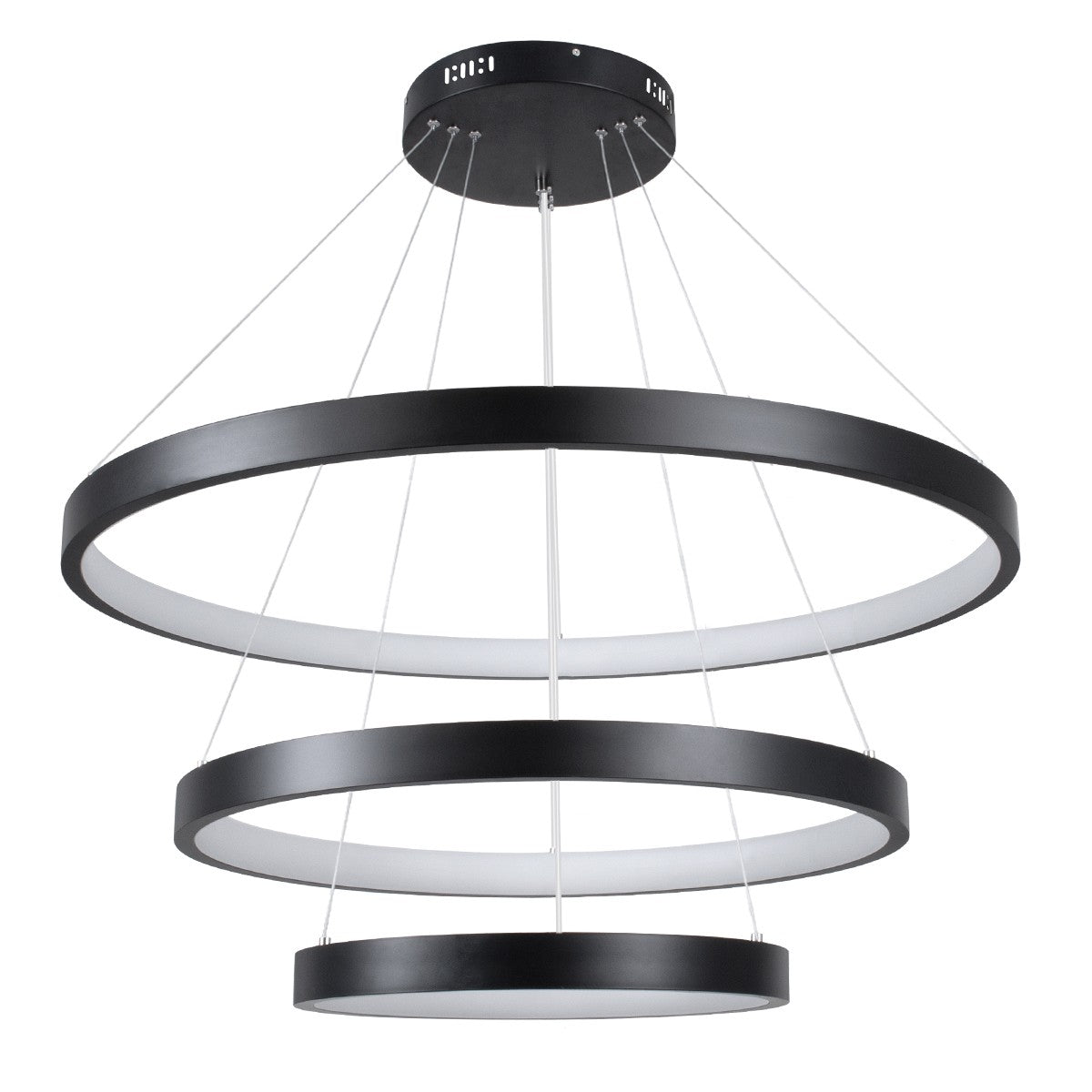 kelvo® NEMESIS KLV-101-0220-V2 Κρεμαστό Φωτιστικό Οροφής LED 120W 12000lm 180° AC 220-240V IP20 Ρυθμιζόμενο Λευκό CCT με Χειριστήριο από 2700K έως 6000K Dimmable - Lumileds SMD Chip - Μαύρο Ματ - Μ80 x Π80 x Υ80cm - 3 Χρόνια Εγγύηση