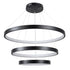 kelvo® NEMESIS KLV-101-0220-V2 Κρεμαστό Φωτιστικό Οροφής LED 120W 12000lm 180° AC 220-240V IP20 Ρυθμιζόμενο Λευκό CCT με Χειριστήριο από 2700K έως 6000K Dimmable - Lumileds SMD Chip - Μαύρο Ματ - Μ80 x Π80 x Υ80cm - 3 Χρόνια Εγγύηση