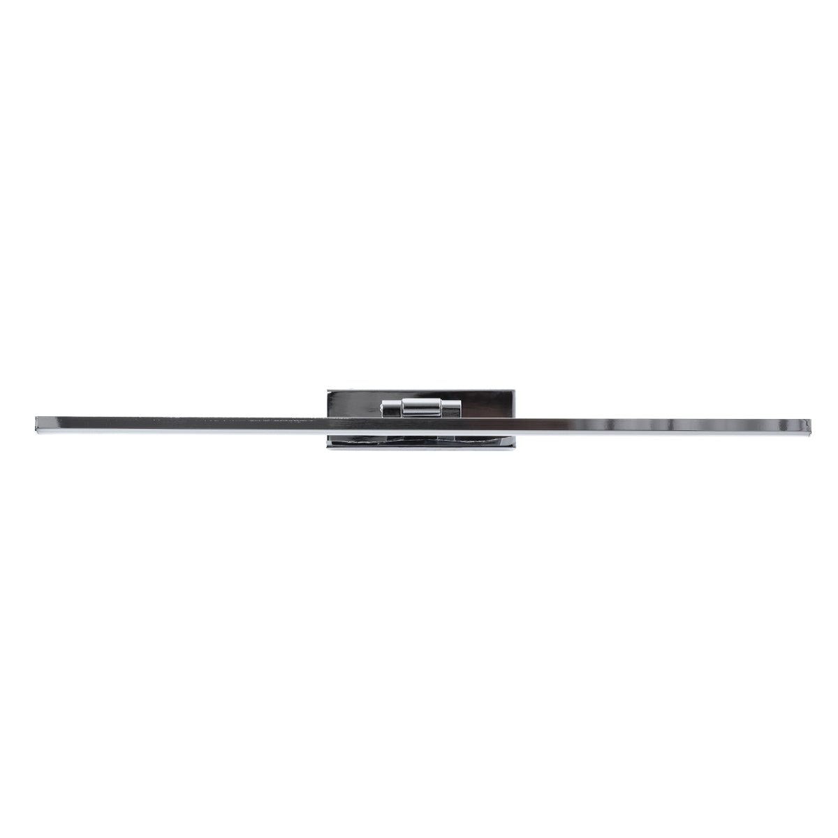 GLOBOSTAR® ELLIS 60445 Μοντέρνο Φωτιστικό Τοίχου - Απλίκα Καθρέπτη Μπάνιου LED 12W 1400lm 120° AC 220-240V IP44 Φυσικό Λευκό 4500K - Lumileds SMD Chip & TÜV SÜD Driver - Νίκελ Χρώμιο - Μ60 x Π16 x Υ6cm - 3 Χρόνια Εγγύηση - ledmania.gr