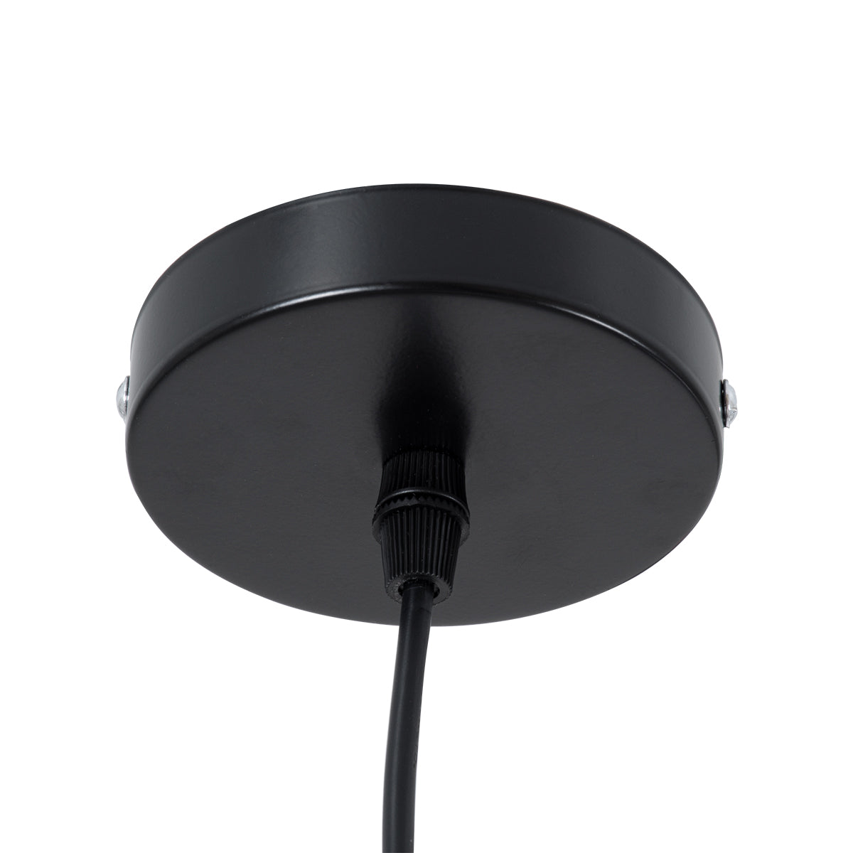 GLOBOSTAR® CALYPSO 01334-B Μοντέρνο Κρεμαστό Φωτιστικό Οροφής με Ντουί 1 x E27 AC 220-240V IP20 - Μαύρο & Μπρούτζινο - Μ36 x Π36 x Υ35cm
