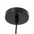 GLOBOSTAR® CALYPSO 01334-B Μοντέρνο Κρεμαστό Φωτιστικό Οροφής με Ντουί 1 x E27 AC 220-240V IP20 - Μαύρο & Μπρούτζινο - Μ36 x Π36 x Υ35cm