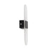 GLOBOSTAR® RARE 61337 Μοντέρνο Φωτιστικό Τοίχου - Απλίκα LED 5W 600lm 180° AC 220-240V IP20 Ρυθμιζόμενο Λευκό CCT με On/Off 2700K/4500K/6000K - Lumileds SMD Chip - Μαύρο Ματ - Μ10 x Π5 x Υ27.5cm - 3 Χρόνια Εγγύηση - ledmania.gr