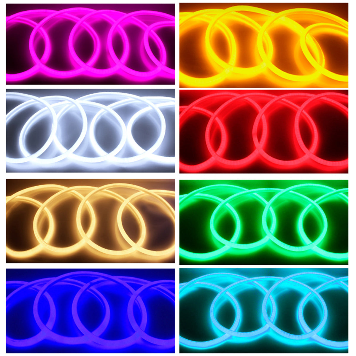 GloboStar® 70591 TUBE 360° Degree Neon Flex Epistar LED SMD 2835 1m 12W/m 120LED/m 1080lm/m 360° DC 230V Αδιάβροχη IP68 Φυσικό Λευκό 4500K Dimmable - ledmania.gr