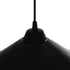 GLOBOSTAR® FONTE 203-0080 Μοντέρνο Κρεμαστό Φωτιστικό Οροφής με Ντουί 1 x E27 AC 220-240V IP20 - Μαύρο - Μ25.5 x Π25.5 x Υ10cm - ledmania.gr