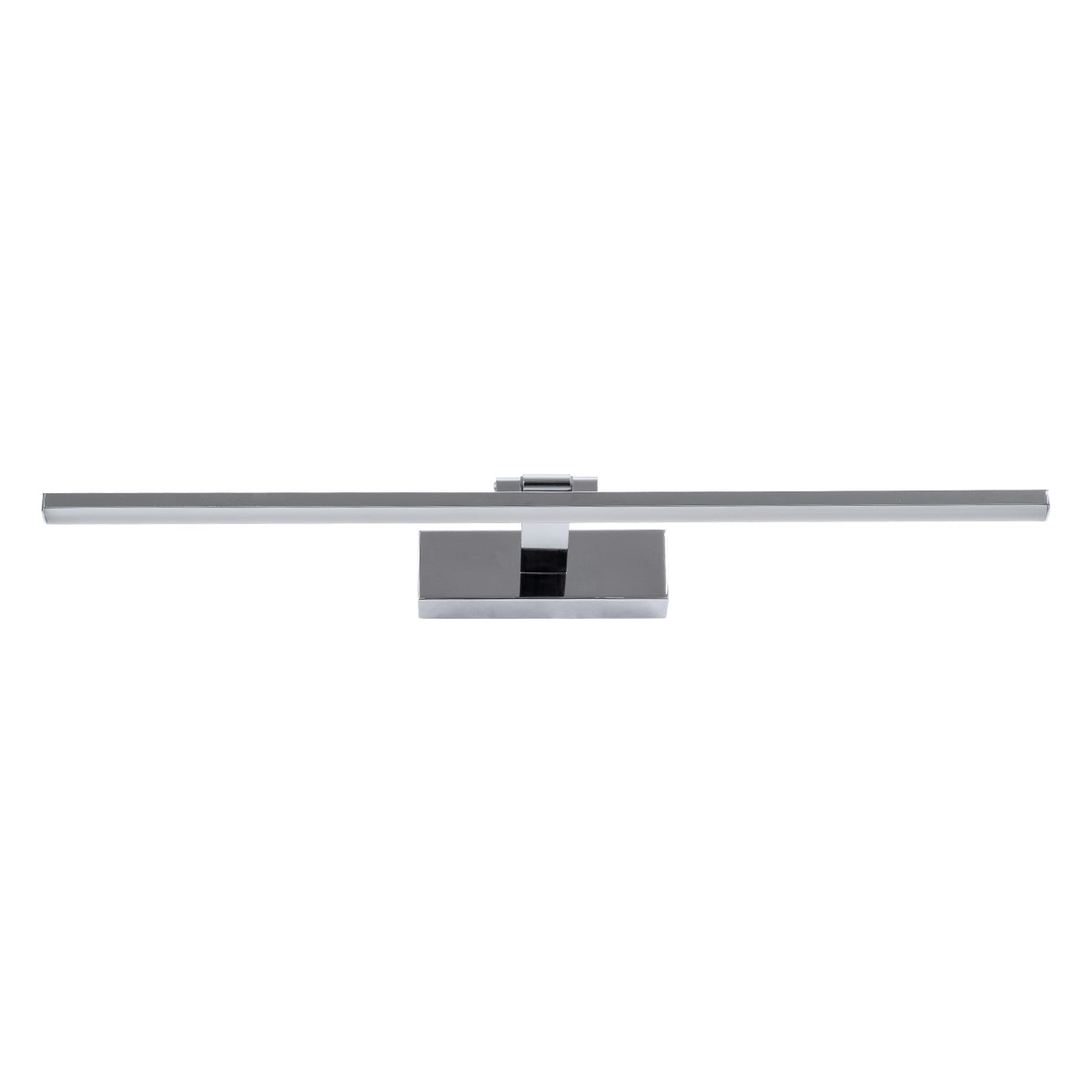 GLOBOSTAR® ELLIS 60445 Μοντέρνο Φωτιστικό Τοίχου - Απλίκα Καθρέπτη Μπάνιου LED 12W 1400lm 120° AC 220-240V IP44 Φυσικό Λευκό 4500K - Lumileds SMD Chip & TÜV SÜD Driver - Νίκελ Χρώμιο - Μ60 x Π16 x Υ6cm - 3 Χρόνια Εγγύηση - ledmania.gr