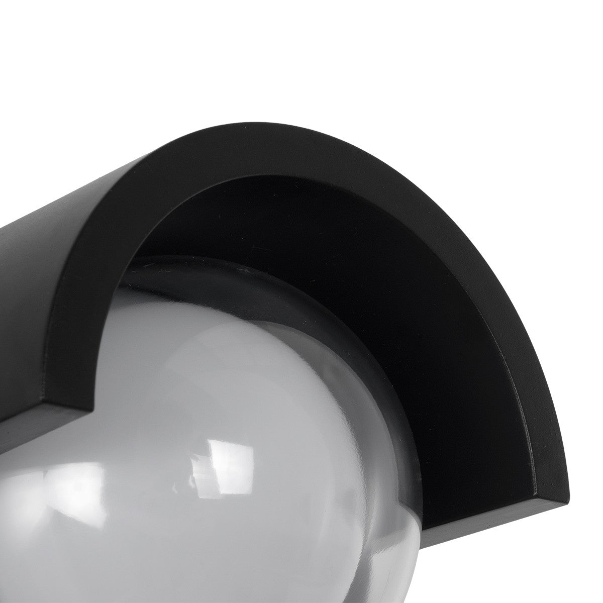 kelvo® NEXA KLV-101-0251 Φωτιστικό Τοίχου / Απλίκα LED 6W 480lm 180° AC 220-240V Αδιάβροχο IP65 Ultra Θερμό Λευκό 1800K - Sanan SMD Chip & TÜV SÜD Driver - Μαύρο Ματ - Μ11 x Π9 x Υ11cm - 5 Χρόνια Εγγύηση
