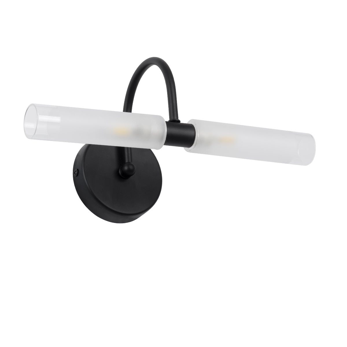 GloboStar® PAOLA 60416 Μοντέρνο Φωτιστικό Τοίχου - Απλίκα Καθρέπτη Μπάνιου - Πίνακα 2 x G9 270° AC 220-240V IP44 Μ31 x Π16 x Υ15cm - Μαύρο - 5 Χρόνια Εγγύηση - ledmania.gr