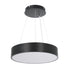 GLOBOSTAR® BURTON 61200-S Μοντέρνο Φωτιστικό Οροφής LED 67W 7370lm 120° AC 220-240V IP20 Ρυθμιζόμενο Λευκό CCT με Χειριστήριο από 2700K έως 6000K Dimmable - Lumileds SMD Chip - Μαύρο Ματ - Μ40 x Π40 x Υ8cm - 3 Χρόνια Εγγύηση