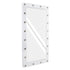 GloboStar® MAKEUP MIRROR-160x80-4 Μοντέρνος Καθρέπτης Μακιγιάζ με Πλαίσιο Φυσικού Ξύλου με Διακόπτη On/Off 20 x E27 AC220-240V - Μ80 x Π7 x Υ160cm - Λευκή Λάκα - ledmania.gr