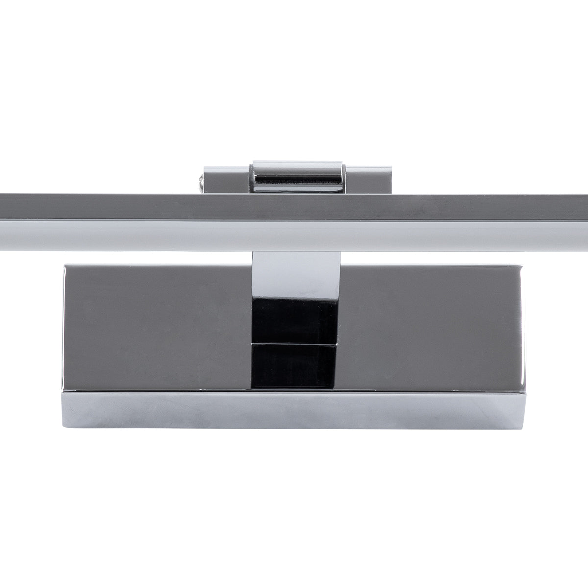 GLOBOSTAR® ELLIS 60445 Μοντέρνο Φωτιστικό Τοίχου - Απλίκα Καθρέπτη Μπάνιου LED 12W 1400lm 120° AC 220-240V IP44 Φυσικό Λευκό 4500K - Lumileds SMD Chip & TÜV SÜD Driver - Νίκελ Χρώμιο - Μ60 x Π16 x Υ6cm - 3 Χρόνια Εγγύηση - ledmania.gr
