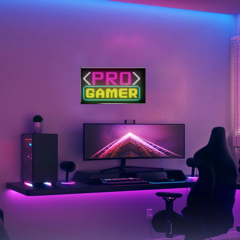 GLOBOSTAR® MATRIX GLB-106-0007 Κυλιόμενη Ψηφιακή Επιγραφή / Κορνίζα 33x20cm P4.5 64x32 Pixel LED 10W AC 220-240V Αδιάβροχο IP65 Πολύχρωμο RGB - Bluetooth Control μέσω iPIXEL APP - Μ33 x Π0.4 x Υ20cm - 2 Χρόνια Εγγύηση