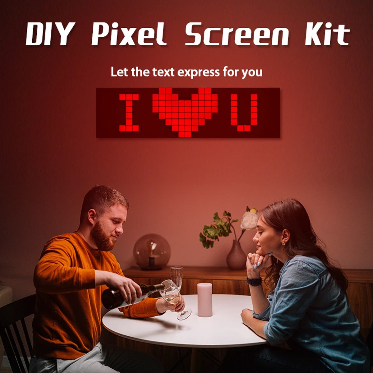 GLOBOSTAR® MATRIX GLB-106-0016 Κυλιόμενη Ψηφιακή Επιγραφή 40x40cm P24.6 32x32 Pixel LED 20W AC 220-240V IP20 Πολύχρωμο RGB - Bluetooth Control μέσω iPIXEL APP - Μ40 x Π2.6 x Υ40cm - 2 Χρόνια Εγγύηση