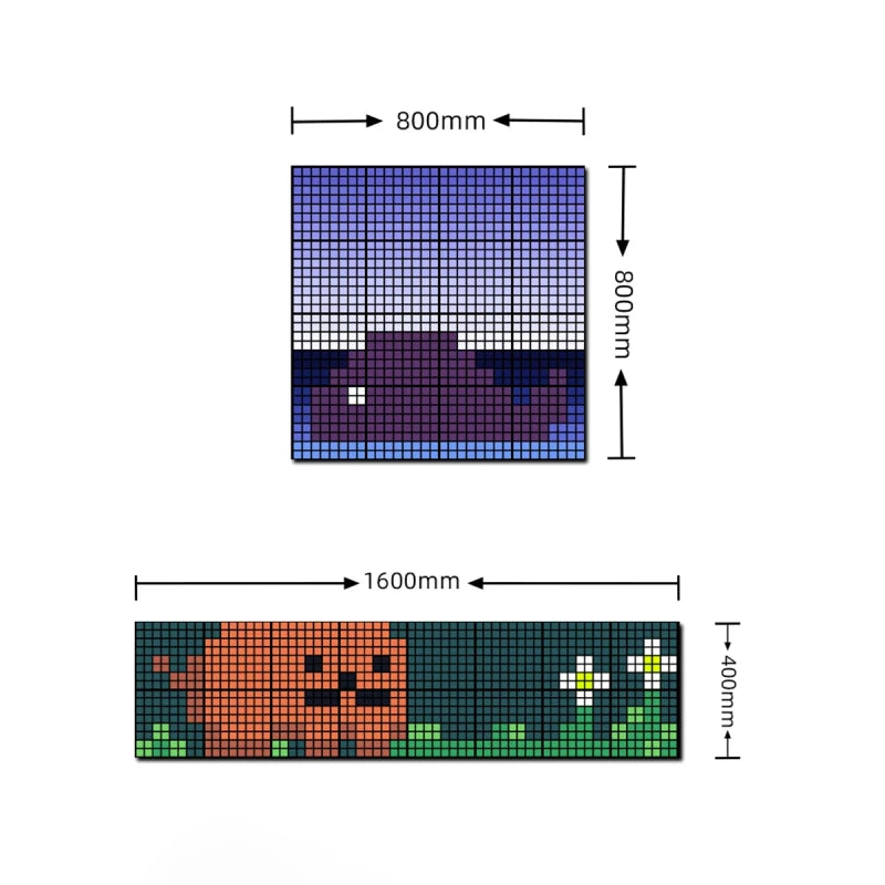 GLOBOSTAR® MATRIX GLB-106-0017 Κυλιόμενη Ψηφιακή Επιγραφή 80x80cm P24.6 64x64 Pixel LED 120W AC 220-240V IP20 Πολύχρωμο RGB - Bluetooth Control μέσω iPIXEL APP - Μ80 x Π2.6 x Υ80cm - 2 Χρόνια Εγγύηση