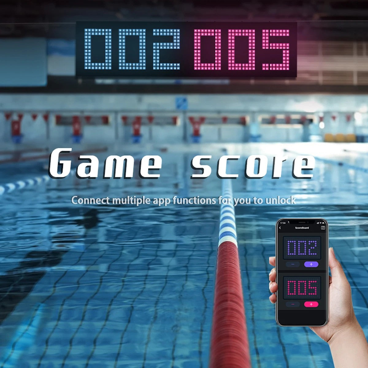 GLOBOSTAR® MATRIX GLB-106-0017 Κυλιόμενη Ψηφιακή Επιγραφή 80x80cm P24.6 64x64 Pixel LED 120W AC 220-240V IP20 Πολύχρωμο RGB - Bluetooth Control μέσω iPIXEL APP - Μ80 x Π2.6 x Υ80cm - 2 Χρόνια Εγγύηση