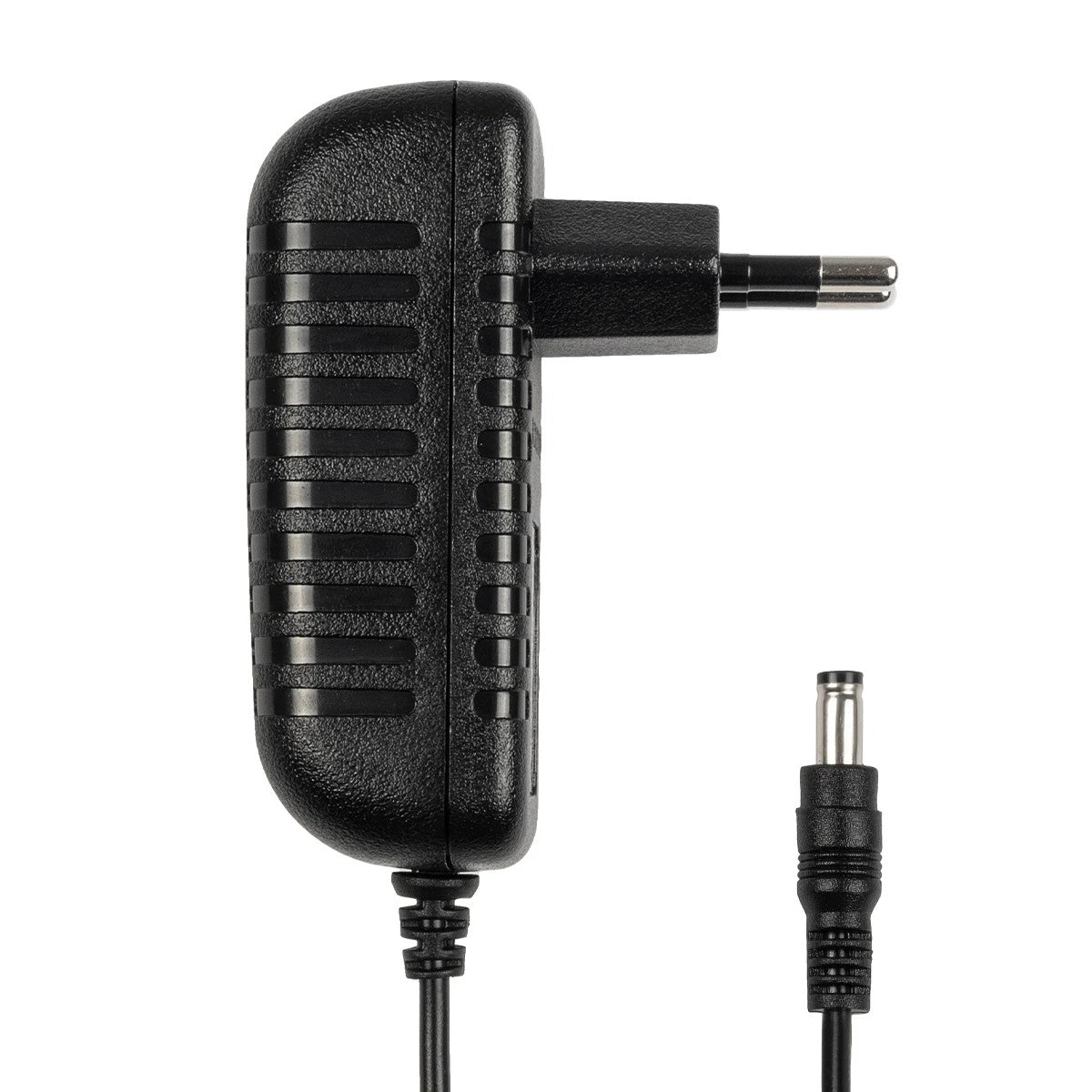 GLOBOSTAR® VOLTIX GLB-107-0002 Τροφοδοτικό/Μετασχηματιστής Class II SELV 24W 2A AC 220-240V σε DC 12V IP20 - Μαύρο Ματ - Μ8 x Π4.2 x Υ2.8cm - 3 Χρόνια Εγγύηση