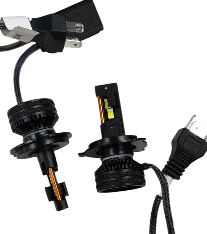 H4 Canbus Led Αυτοκινήτων 25000Lm 9-32v 4ης Γενιάς 6000Κ Ψυχρό Λευκό-Σετ 2τεμ. - ledmania.gr