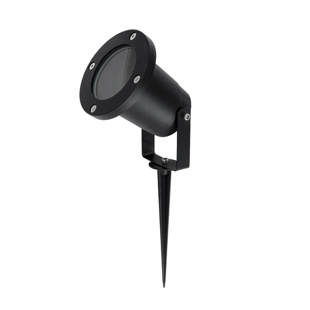 kelvo® GARDELINI KLV-101-0001-V2 Φωτιστικό Σποτ Τοίχου με Βάση για Λάμπα MR16 με Ντουί GU10 AC 220-240V Αδιάβροχο IP65 - Μαύρο Ματ - Μ10 x Π10 x Υ30cm
