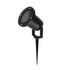 kelvo® GARDELINI KLV-101-0001-V2 Φωτιστικό Σποτ Τοίχου με Βάση για Λάμπα MR16 με Ντουί GU10 AC 220-240V Αδιάβροχο IP65 - Μαύρο Ματ - Μ10 x Π10 x Υ30cm
