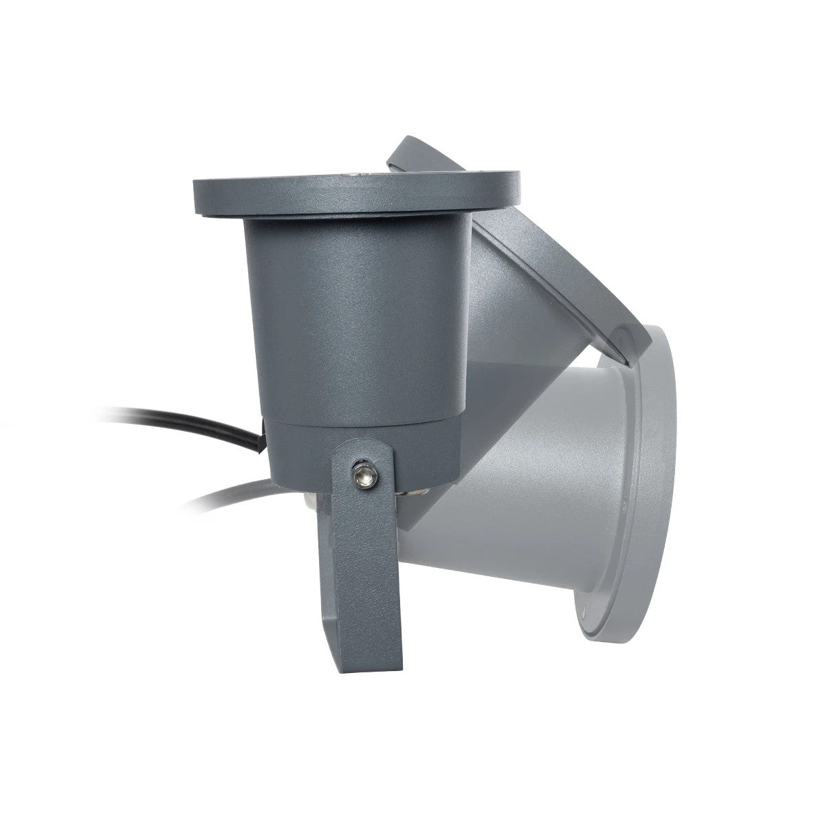 kelvo® GARDELINI KLV-101-0002-V2 Φωτιστικό Σποτ Τοίχου με Βάση για Λάμπα MR16 με Ντουί GU10 AC 220-240V Αδιάβροχο IP65 - Γκρι Ανθρακί Ματ - Μ10 x Π10 x Υ30cm