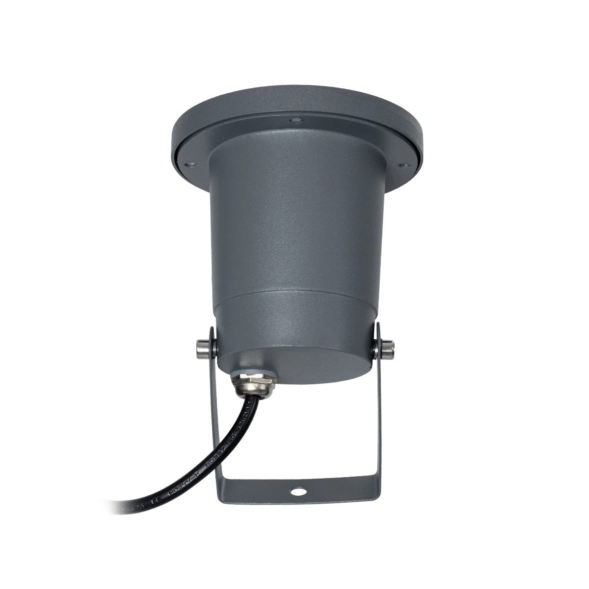 kelvo® GARDELINI KLV-101-0002-V2 Φωτιστικό Σποτ Τοίχου με Βάση για Λάμπα MR16 με Ντουί GU10 AC 220-240V Αδιάβροχο IP65 - Γκρι Ανθρακί Ματ - Μ10 x Π10 x Υ30cm