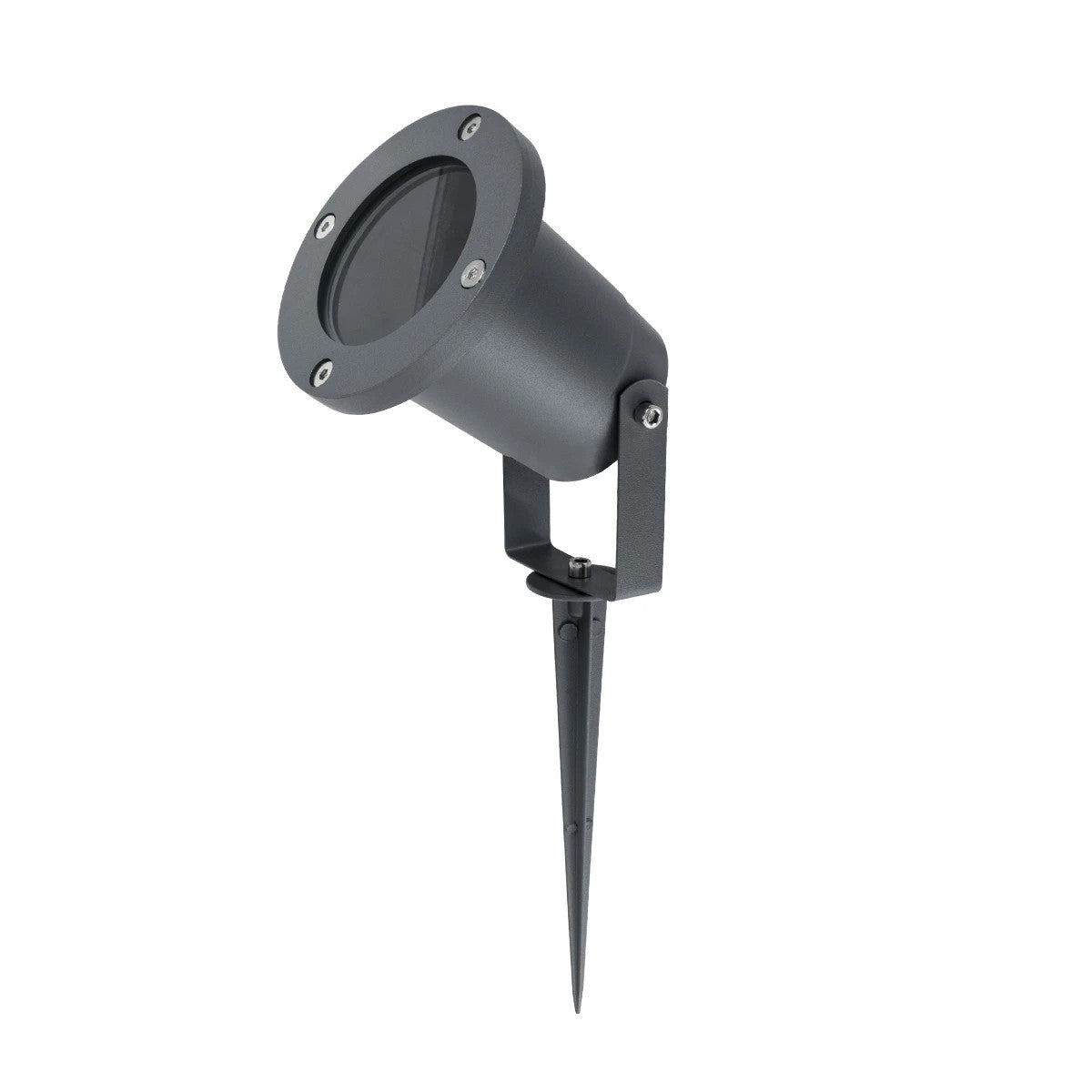 kelvo® GARDELINI KLV-101-0002-V2 Φωτιστικό Σποτ Τοίχου με Βάση για Λάμπα MR16 με Ντουί GU10 AC 220-240V Αδιάβροχο IP65 - Γκρι Ανθρακί Ματ - Μ10 x Π10 x Υ30cm